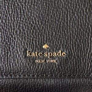 Kate Spade Black Crossbody with Gold Chain